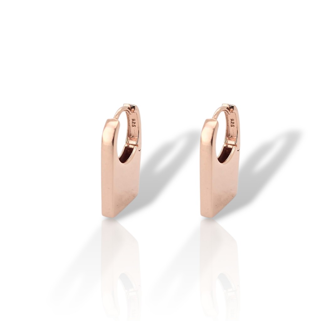 Rose gold plated silver 925º earrings (code GEM001006)